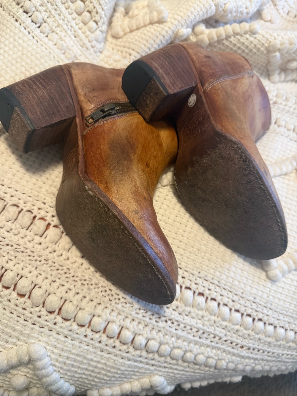 Bed Stu Rustic Tan Leather Ankle Booties - Picture 5 of 6